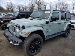 Salvage cars for sale at Marlboro, NY auction: 2023 Jeep Wrangler Sahara 4XE