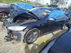 Salvage cars for sale at Antelope, CA auction: 2013 Tesla Model S