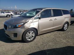Salvage cars for sale from Copart Antelope, CA: 2017 KIA Sedona LX