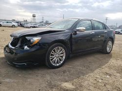 Salvage cars for sale at Chicago Heights, IL auction: 2013 Chrysler 200 Limited