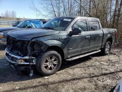 Salvage cars for sale from Copart Arlington, WA: 2015 Ford F150 Supercrew