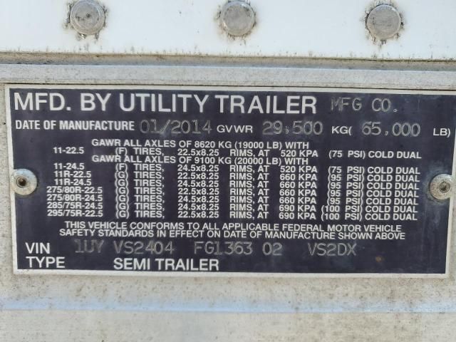 2014 Utilimaster Trailer