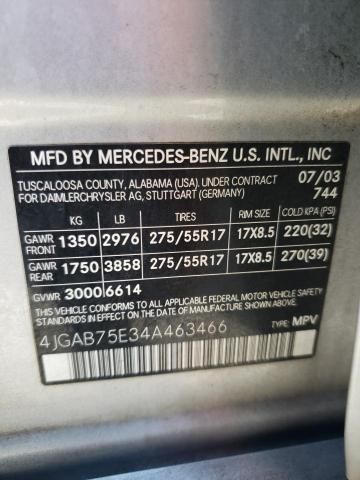 2004 Mercedes-Benz ML 500