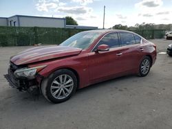 Salvage cars for sale at Orlando, FL auction: 2015 Infiniti Q50 Base