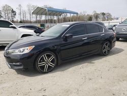 Salvage cars for sale at Spartanburg, SC auction: 2017 Honda Accord Sport