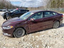 Salvage cars for sale at Candia, NH auction: 2017 Ford Fusion SE