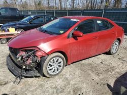 Toyota salvage cars for sale: 2017 Toyota Corolla L