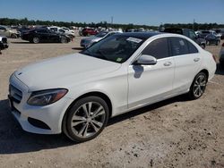 Salvage cars for sale from Copart Houston, TX: 2015 Mercedes-Benz C 300 4matic