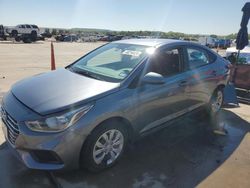 Salvage cars for sale from Copart Grand Prairie, TX: 2020 Hyundai Accent SE