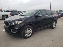 Salvage cars for sale at Grand Prairie, TX auction: 2017 KIA Sorento LX