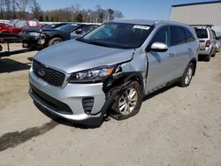 Salvage cars for sale at Spartanburg, SC auction: 2019 KIA Sorento LX