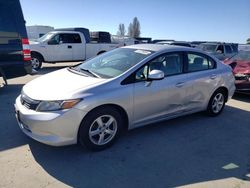 Salvage cars for sale from Copart Hayward, CA: 2012 Honda Civic Natural GAS