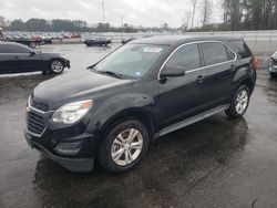 Chevrolet Equinox LS salvage cars for sale: 2016 Chevrolet Equinox LS