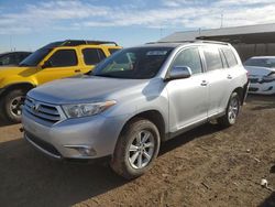 Salvage cars for sale from Copart Brighton, CO: 2011 Toyota Highlander Base