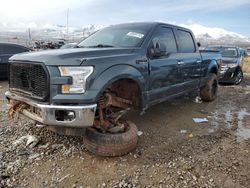 Salvage cars for sale from Copart Magna, UT: 2015 Ford F150 Supercrew