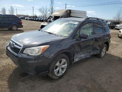 Salvage cars for sale at Montreal Est, QC auction: 2015 Subaru Forester 2.5I Premium