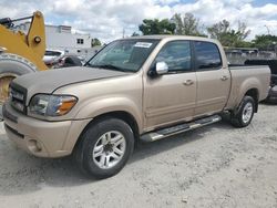 Salvage trucks for sale at Opa Locka, FL auction: 2006 Toyota Tundra Double Cab SR5