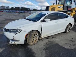 Salvage cars for sale at Dunn, NC auction: 2015 Chrysler 200 Limited