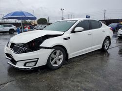 Salvage cars for sale from Copart Wilmington, CA: 2015 KIA Optima LX