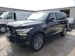 Salvage cars for sale at Houston, TX auction: 2022 Infiniti QX80 Luxe