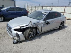 Salvage cars for sale from Copart Haslet, TX: 2019 Infiniti Q50 Luxe