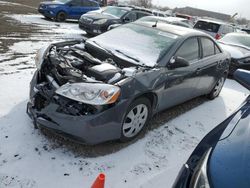 Salvage cars for sale from Copart Billings, MT: 2008 Pontiac G6 Base