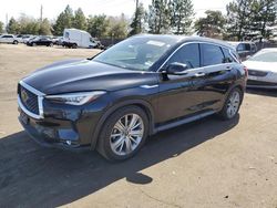 Salvage cars for sale from Copart Denver, CO: 2021 Infiniti QX50 Essential