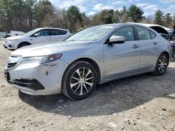 Salvage cars for sale from Copart Mendon, MA: 2017 Acura TLX Tech