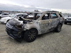 Salvage cars for sale at Antelope, CA auction: 2016 Ford Explorer Platinum