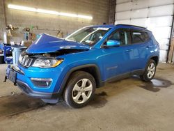 Salvage cars for sale from Copart Angola, NY: 2017 Jeep Compass Latitude