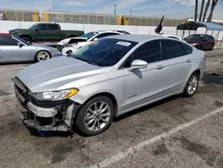 Salvage cars for sale from Copart Van Nuys, CA: 2017 Ford Fusion SE Hybrid