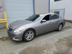 Salvage cars for sale at Vallejo, CA auction: 2013 Infiniti G37 Base