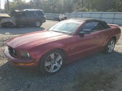 Salvage cars for sale from Copart Savannah, GA: 2007 Ford Mustang GT