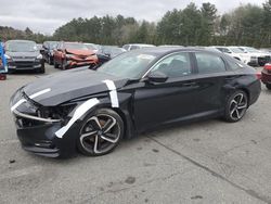 Salvage cars for sale at Exeter, RI auction: 2020 Honda Accord Sport