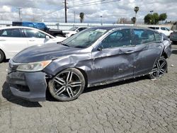 Salvage cars for sale at Colton, CA auction: 2017 Honda Accord Sport