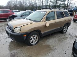 Salvage cars for sale at North Billerica, MA auction: 2004 Hyundai Santa FE GL