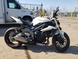 Salvage cars for sale from Copart Chalfont, PA: 2016 Triumph Street Triple