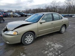 Salvage cars for sale from Copart Ellwood City, PA: 2002 Nissan Sentra XE