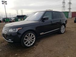 Salvage cars for sale from Copart Elgin, IL: 2016 Land Rover Range Rover HSE