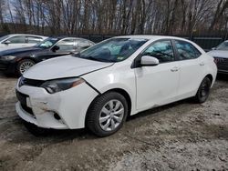 Salvage cars for sale at Candia, NH auction: 2016 Toyota Corolla L