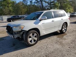 Salvage cars for sale from Copart Greenwell Springs, LA: 2009 Toyota Highlander Limited