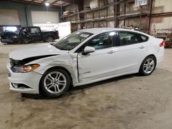 Salvage cars for sale from Copart Eldridge, IA: 2018 Ford Fusion SE Hybrid