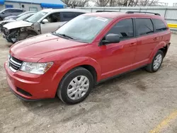 Salvage cars for sale from Copart Wichita, KS: 2017 Dodge Journey SE