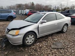 Salvage cars for sale from Copart Chalfont, PA: 2001 Honda Civic SI