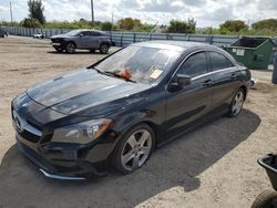 Salvage cars for sale from Copart Miami, FL: 2017 Mercedes-Benz CLA 250