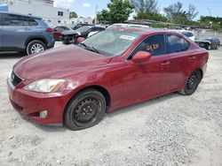 Lexus IS salvage cars for sale: 2008 Lexus IS 250