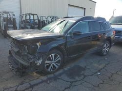 Salvage cars for sale at Woodburn, OR auction: 2018 Subaru Outback 2.5I Limited
