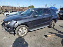 Salvage cars for sale at Wilmington, CA auction: 2012 Mercedes-Benz ML 350 Bluetec