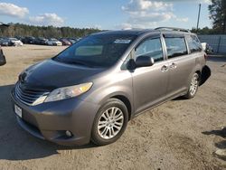 Salvage cars for sale from Copart Harleyville, SC: 2015 Toyota Sienna XLE