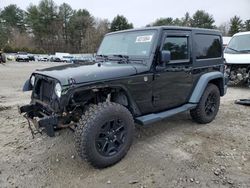 Salvage cars for sale at Mendon, MA auction: 2015 Jeep Wrangler Sport